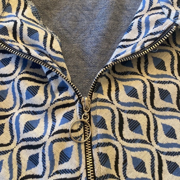 Urban Outfitters Blue Geometric Dress - Picture 6 of 9